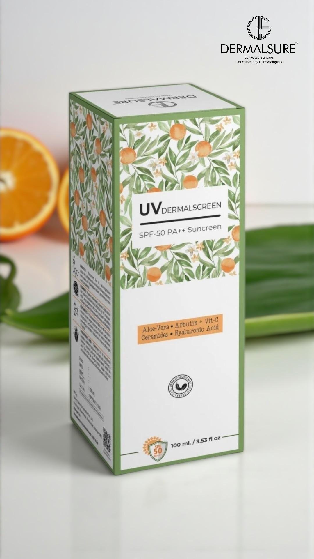 UV-Dermalscreen SPF-50 PA++ Suncreen